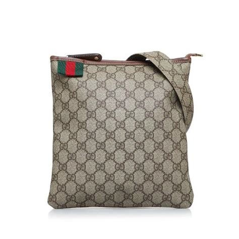 gucci supreme web crossbody|gucci real real crossbody bag.